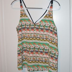 Topshop flamingo print tank